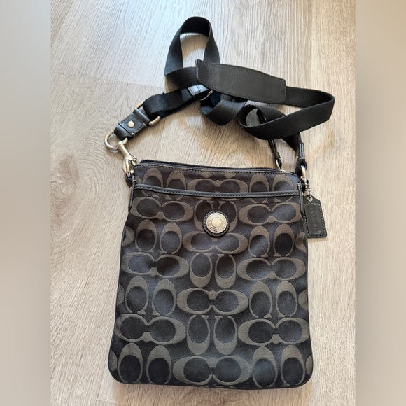 Coach Black and Gray Crossbody Bag - Picture 2 of 14